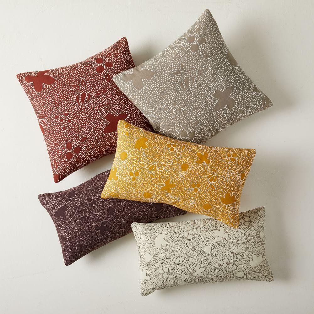 Embroidered clearance pillow cover
